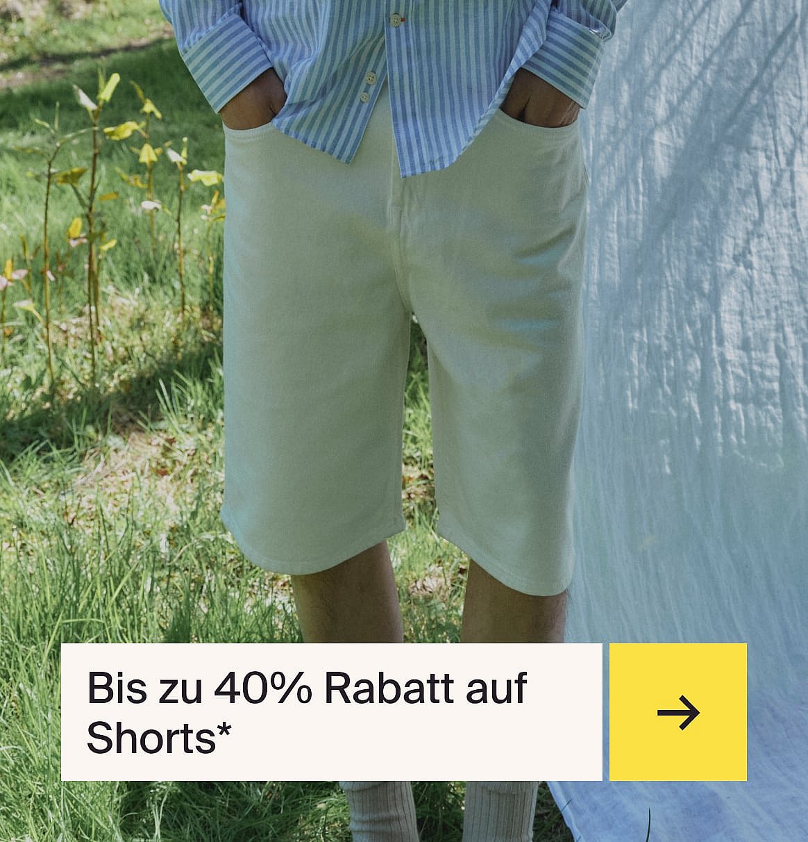 Bis zu 40% Rabatt auf Shorts.