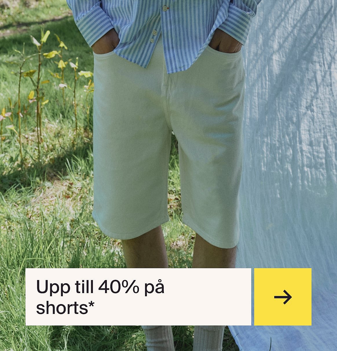 Upp till 40% rabatt på shorts.