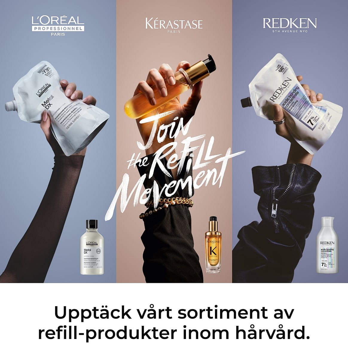 Tre gula Biotherm solskyddsflaskor på vita stenar. Text: "Skydda dig i sommar med SPF. Shoppa SPF."