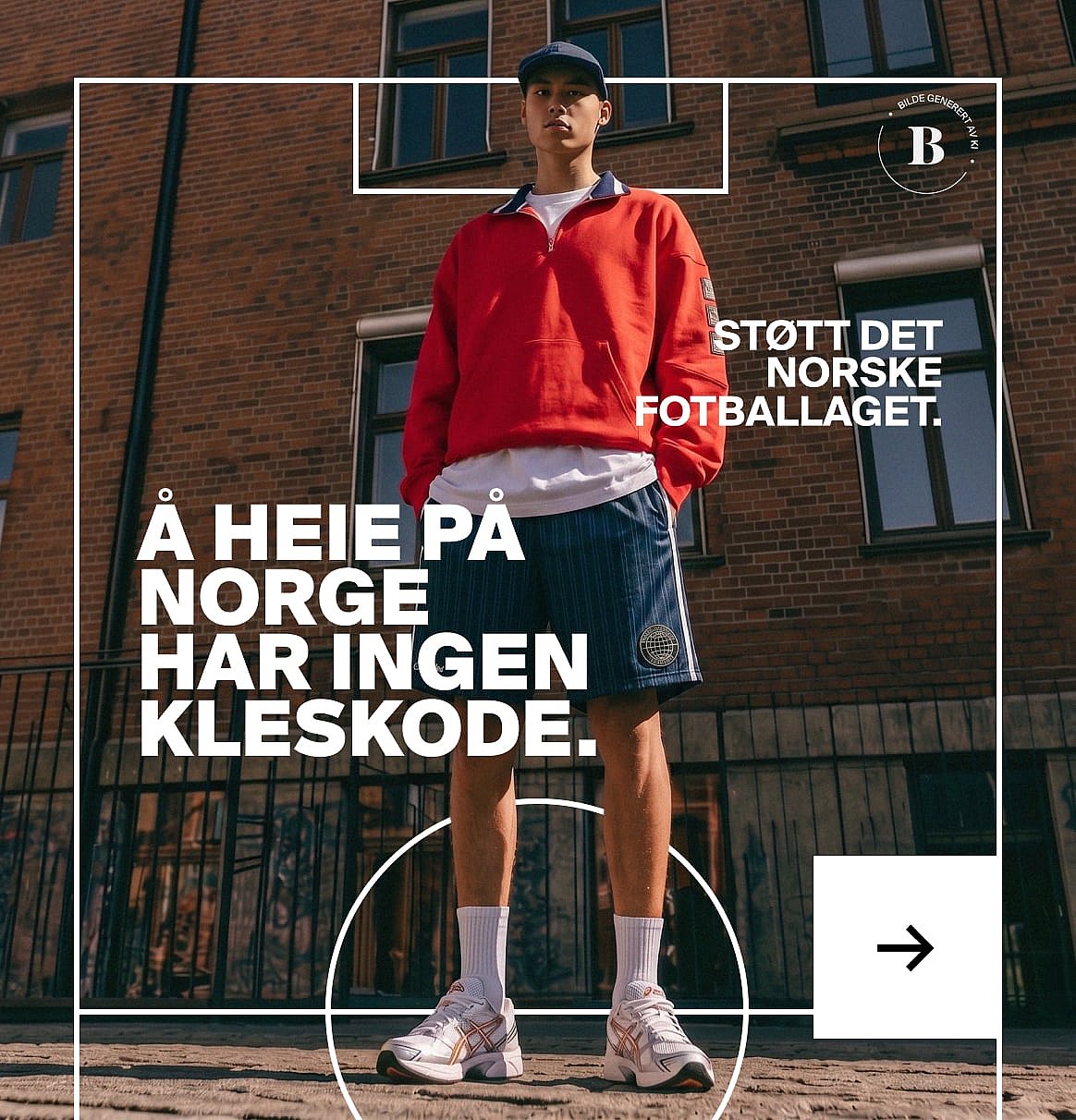 Person i stripete skjorte og lyse shorts står i gresset med hvitt stoff.
Opptil 40% rabatt på shorts.
