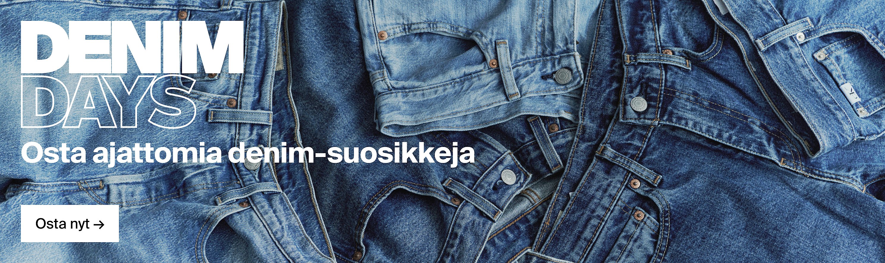Vasemmalla: musta saapas, pohja ylöspäin. Oikealla: ruskea lenkkari, pohja ylöspäin. Teksti: ”Astu uuteen kauteen. Jopa 25% alennus kengistä*”
