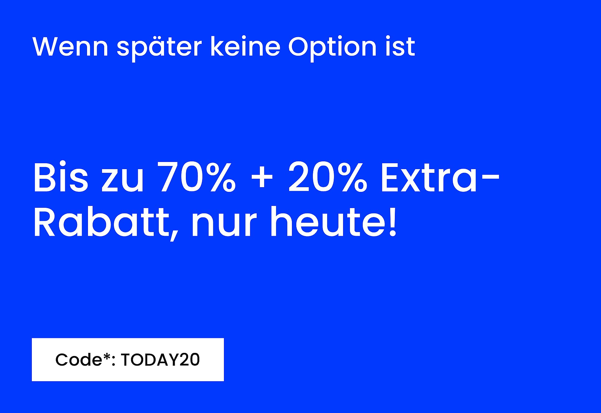 Ein Mann in einem grauen Anzug und einer gestreiften Krawatte telefoniert mit einem gelben Retro-Telefon. Text: „Das Büro hat angerufen“. Bis zu 80%.*
