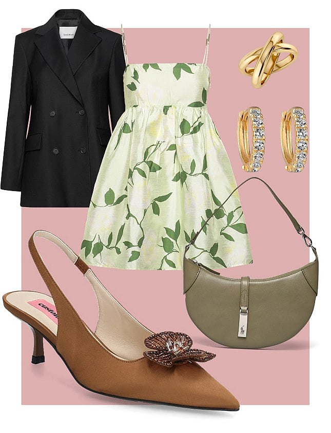 sachin and babi light blue dress Afternoon Tea Winter Outfit main image 0